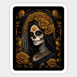 Catrina Gold Sticker